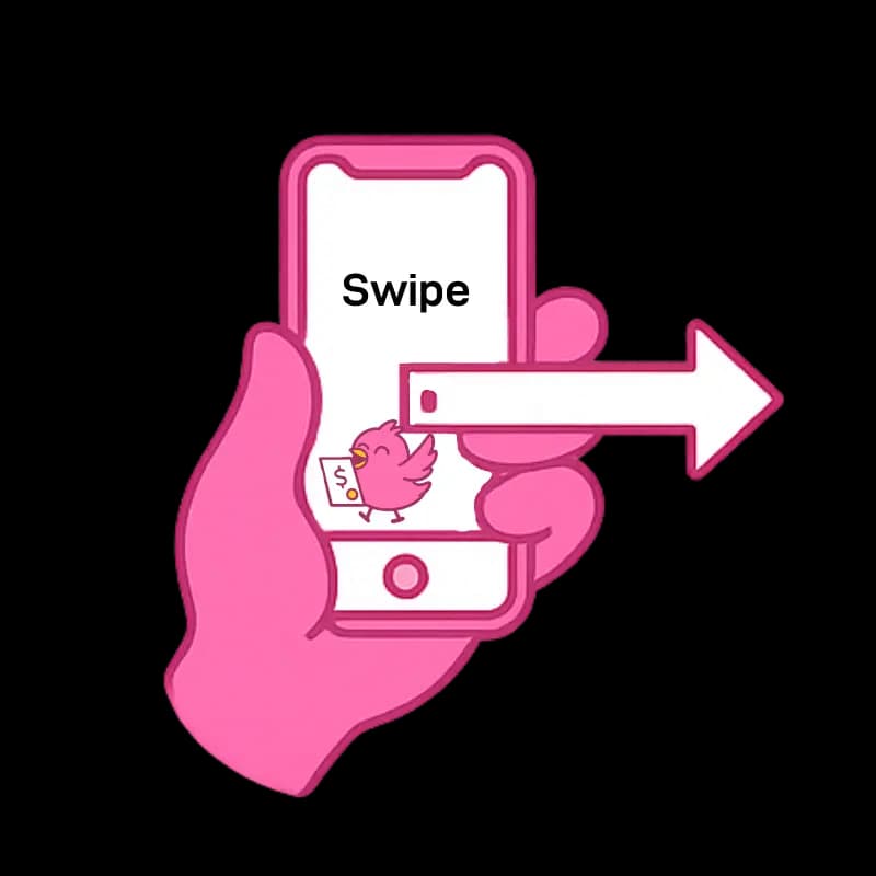 Swipe through pitches